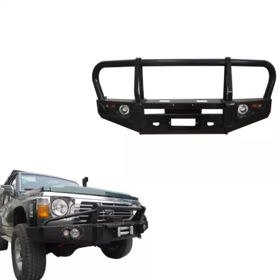 Navar Bull Bar Protetor de pára-choque para Nissan Np300 2020 Ranger Hilux Triton com luz LED 4X4 Acessórios offroad Amortecedor dianteiro de aço preto